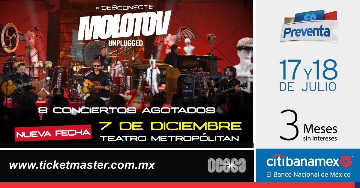 Molotov • Teatro Metropólitan • CDMX