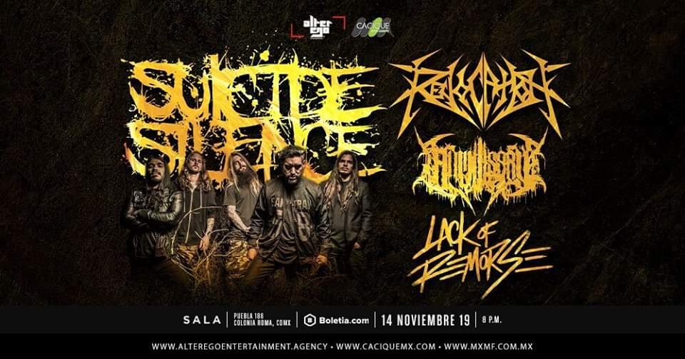 Suicide Silence + Revocation • Sala Puebla • CDMX