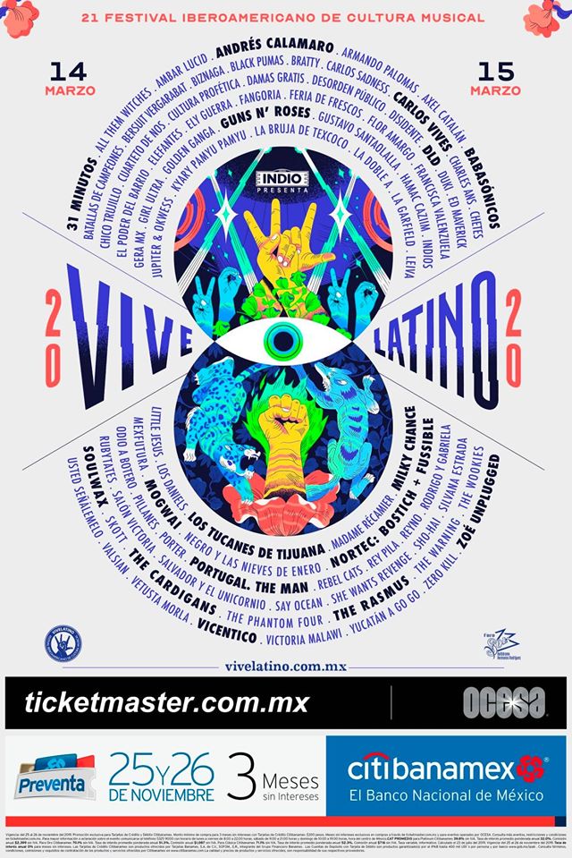 Vive Latino 2020 • Foro Sol • CDMX