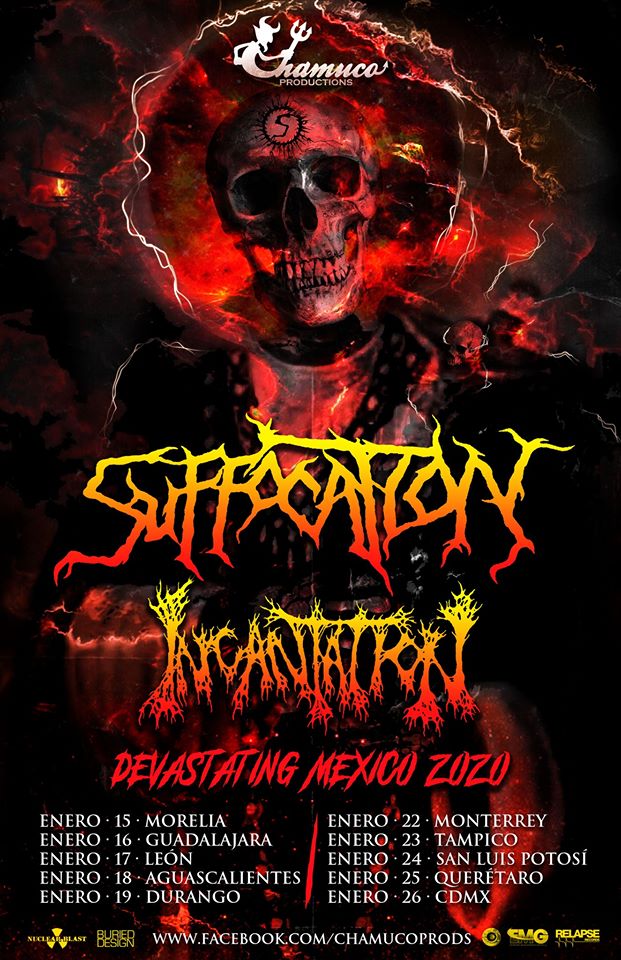 Suffocation & Incantation • Maybach Concert Hall • León, GTO
